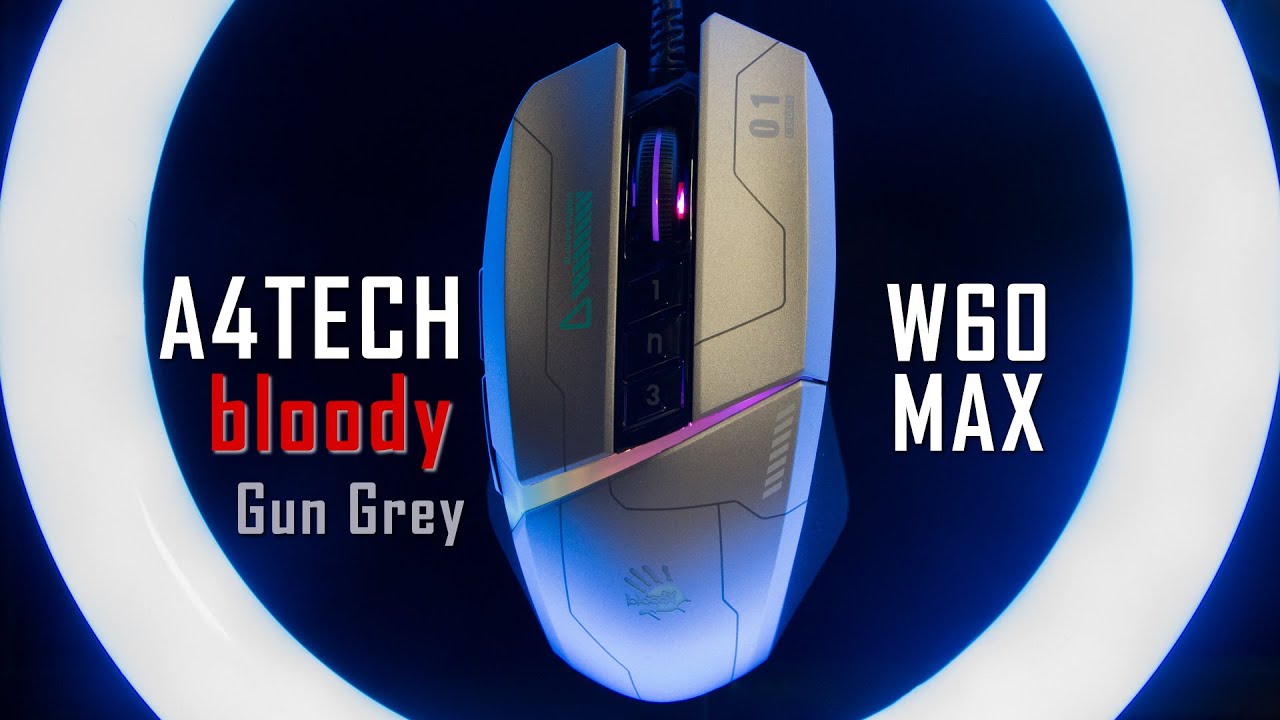 Bloody W60 Max – ігровий дизайн у кольорі Gun Gray! Огляд мишки від A4Tech